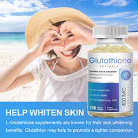 OEM 1000mg L-Glutathion Champignons Produits de Beauté Détoxifiant Antioxydant Herbal 120 Capsules Marque Privée Adulte