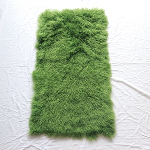 高品质全60x120cm厘米尺寸灰色西藏羊皮地毯蒙古羊毛毯卷发羊皮板家居装饰 - Product Image 4