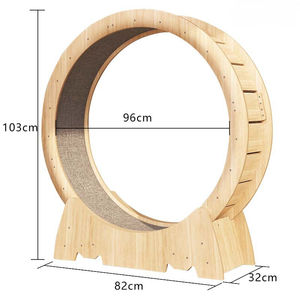 Rueda de Ejercicio Silenciosa para Gatos, Fabricada a Medida, Precio de Fábrica, Marco de Madera y Fibra, Juguete para Gatos, Accesorios para Gatos, Caminadora para Gatos - Product Image 4