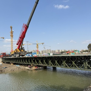 Estructura de acero prefabricada Puente Bailey Puente de armazón de metal para la venta
