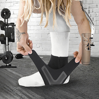 Attelle de cheville réglable et respirante en Spandex et Nylon pour la compression, la protection et le soutien – Idéale pour le basketball, la course et les sports – Unisexe