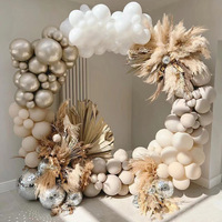Kit d'arche en forme de cercle métallique LANJO pour ballons, hauteur 5-6 pieds, durable, portable, amovible pour mariage
