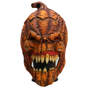Máscara de Calabaza de Látex para Halloween, Disfraz Aterrador, Accesorio para Cosplay y Fiestas, Talla Única - Product Image 1