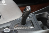 Pour BMW F20 F30 F25 F26 F15 F16 Garniture de finition intérieure en fibre de carbone sèche pour le cache du levier de vitesse, uniquement LHD, Séries 1 2 3 4 5 6 7 X