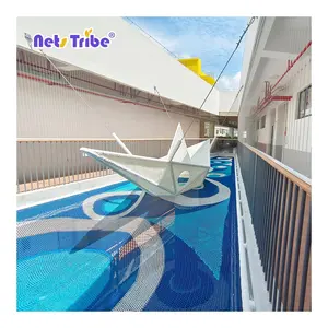 Novo Design Knitting Rope Net Trampolim Park Fornecedor Kids Indoor Playground Equipment for Business