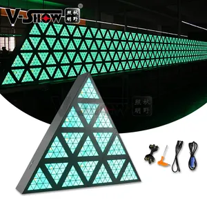 Lâmpadas led triangulares, novidade, lâmpadas matriciais led, podem ser emendadas para luz de discoteca dj
