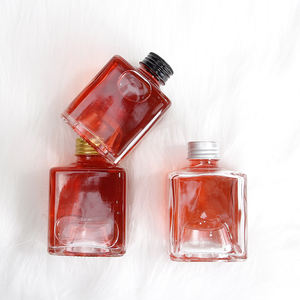 Bouteilles en verre empilables pour Cocktail, sachets d'huile carrés français de 150ml, haut de gamme, vente en gros, 10 pièces - Product Image 2