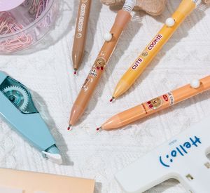 रचनात्मक प्यारा कुकी कार्टून फ्फी प्लश जेल पेन स्कूल बच्चों के सिमुलेशन स्टार मॉडलिंग शिल्प प्लास्टिक ग्लिटर मजाकिया व्यक्तित्व - Product Image 3