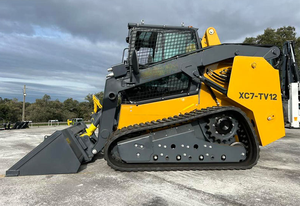 Trái đất di chuyển máy móc XC7-TV12 New Mini <span class=keywords><strong>Crawler</strong></span> <span class=keywords><strong>Skid</strong></span> chỉ đạo Bộ nạp 53.7kw Mini <span class=keywords><strong>Skid</strong></span> chỉ đạo Bộ nạp với 0, 6m ³ xô Công suất - Product Image 2