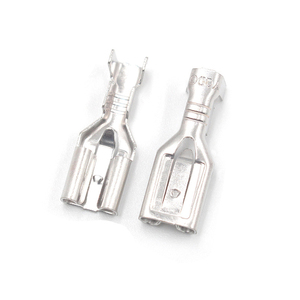 Factory Direct Sales 250 6.3mm Crimp Terminal 6.3 mm Electric Wire Spade <b>Connector</b> <b>Quick</b> Butt Brass Splice 250 Series Terminals - Product Image 2