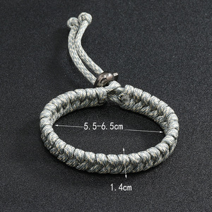 Adjustable Seven-Core Outdoor Survival Paracord Bracelet Wholesale Camping Umbrella Rope for Men Fashion <b>String</b> Bracelets - Product Image 5