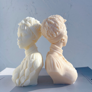 Moule à <span class=keywords><strong>bougie</strong></span> <span class=keywords><strong>femme</strong></span> afro, <span class=keywords><strong>buste</strong></span> de déesse africaine, moules en silicone, moule à cire <span class=keywords><strong>femme</strong></span> magnifique, décoration intérieure - Product Image 6