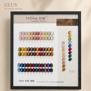 Suuseegel Majestic Zeus – Kit de vernis gel translucide effet œil de chat 36 couleurs 15ml – Nuances nude à spectre de bijoux – Personnalisation OEM - Product Image 2