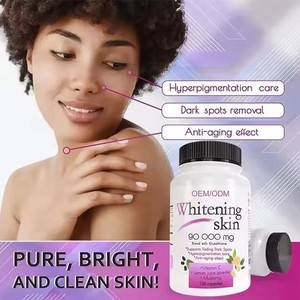 Pílulas Clareadoras de Pele 60 Cápsulas Cuidados com a Pele Pílulas Brilhantes e Limpa com L-Glutationa Vitamina C Hiperpigmentação - Product Image 2