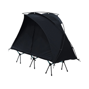CAMVIL Sora T/C Cot Black <b>Tent</b> <b>Large</b> Easy Setup Waterproof Insect Repellent High Ceilings Solo Camping Outdoor One Bedroom - Product Image 1