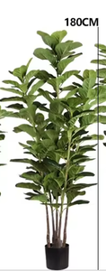 Piante Artificiali in Vaso, Alberi Bonsai con Foglie in Carta e Legno, Decorazioni Tropicali per Interni - Product Image 4