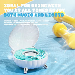 Led Water Ripple Projector Speakers Lamp 1200mAh Rechargeable <b>Wireless</b> Bluetooth Speaker Music Night Light Caixa De Som - Product Image 6