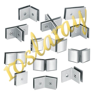 Clip de abrazadera de <span class=keywords><strong>pared</strong></span> a vidrio para ducha 135 90 grados de acero inoxidable balaustrada cuadrada Gracket pantalla sin montura - Product Image 1