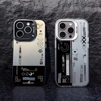 Étui de téléphone portable PC de style rétro classique pour les modèles 11-17 avec design laser