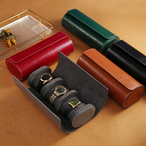 OEM&amp;ODM Top Leather Watch <strong>Roll</strong> Case Display Gift <strong>Box</strong> With 1 2 3 Watch Slots Watch <strong>Box</strong> - Product Image 3