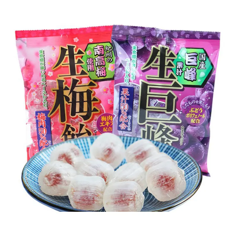 Wholesale Japanese Candy Plum Flavor Filled Hard Candy 110g