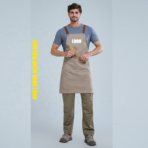 Tabliers personnalisés avec logo pour la vente en gros – Tabliers <span class=keywords><strong>de</strong></span> chef, pour femmes et hommes, avec poche, pour le nettoyage, la coupe <span class=keywords><strong>de</strong></span> cheveux, le <span class=keywords><strong>salon</strong></span> <span class=keywords><strong>de</strong></span> coiffure, la barbierie, les tenues <span class=keywords><strong>de</strong></span> travail, les uniformes, le jardinage - Product Image 3