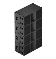 Double 18 pouces 8 Ohm Passive Subwoofer Loudspeaker Music System Full Set DJ Sound Portable Surround Sound