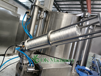 BKBK04 Machine Entièrement Automatique de Remplissage, de Sertissage et de Capsulage pour Canettes de Bière et de Jus, Scelleuse pour Boissons Gazeuses