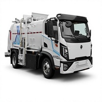 Camion de collecte des déchets alimentaires pour cuisine, 4x2, à énergie électrique pure, avec cuve en acier inoxydable, zéro émission, véhicule de collecte scellé, directement de l'usine