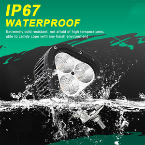 Vente chaude 12V 24V 45W Blanc <span class=keywords><strong>Triangulaire</strong></span> Lentille LED Travail Lumière <span class=keywords><strong>Remorque</strong></span> Brouillard Conduite Lumière Pod Lumière pour Camion SUV ATV - Product Image 3