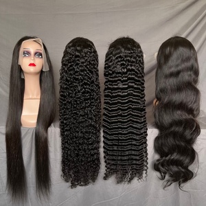 Peluca de Cabello Humano de Lujo con Frente de Encaje Transparente 13x6 para Mujeres Negras, Cabello Virgen con Cutícula Alineada, Pelucas de Cabello Humano de Buena Calidad al Por Mayor - Product Image 1