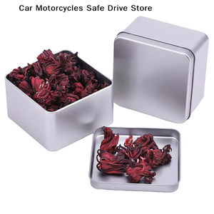 Petite boîte de rangement rectangulaire en métal argenté pour bijoux, boîte vide en métal avec couvercle, boîte à pilules, bonbons, articles divers, boîte en fer pour la maison - Product Image 6