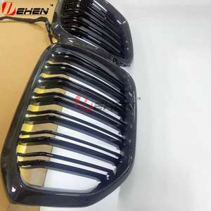Rejilla de luz LED para BMW New X5 X6 X7 G05 Estilo de fibra de carbono Rejilla de riñón Rejilla de parrilla delantera iluminada con lámpara Autopartes - Product Image 3