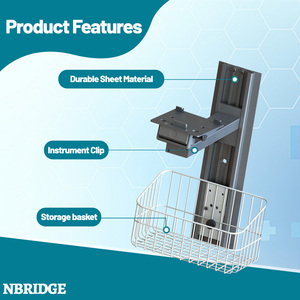 Mobiele endoscoop, ziekenhuis, verstelbare echografiemachine, monitor, prijs, mand, noodstandaard, trolley, kar, <span class=keywords><strong>ECG</strong></span> - Product Image 3