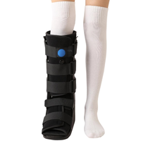 Attelle de marche orthopédique pour membre inférieur avec système anti-chute du pied en aluminium