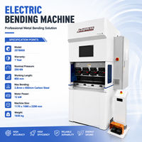 Prensa Plegadora Eléctrica Automática Estable de 25T y 800mm con Doble Servo para Chapa de Acero al Carbono de 3.8mm