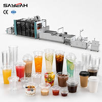 Machine de thermoformage pour la fabrication de gobelets en PP, PET, PS pour boissons froides, bubble tea, café et desserts
