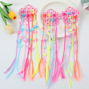 Enfants perruque coiffure clip coloré tresse Fried Dough Twists tresse scène performance cheveux robe sale tresse accessoires de fête - Product Image 2