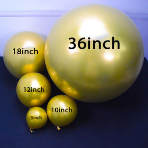 Wholesale 10 Inch Chrome Balloons 100pcs Gold Silver 2.2g Metallic Balloon for <strong>Birthday</strong> Wedding Party Latex Balloon <strong>Decorations</strong> - Product Image 6