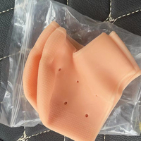 Meilleures ventes Soins des pieds Demi-coussinets en gel de silicone Protège-talons Chaussettes en gel hydratant