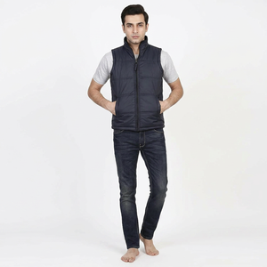 Chaleco Acolchado Brillante para Hombre, Chaqueta Sin Mangas para Invierno, Impermeable, Transpirable, Ligero, con Logotipo Personalizado OEM - Product Image 1