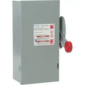 New and Original Ea-ton - Cutler Hammer DH362UGK Switch Heavy Duty Safety 3 Pole 60A Nema 1 Non-Fusible Good Price