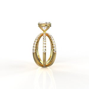 แหวนเพชรเม็ดเดี่ยวทอง 18K และ 14K พร้อมเพชรเพาะเลี้ยงในห้องปฏิบัติการขนาด 1.50 กะรัต ราคา 80 เซ็นต์ สำหรับงานแต่งงาน สินค้าขายส่งสำหรับสาวๆ - Product Image 4