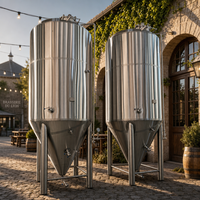 Cuve de Fermentation de Bière Tonsen 6000L, Fermenteur Conique à Double Enveloppe en Acier Inoxydable SUS304 60HL pour Brasserie Commerciale