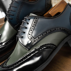 Chaussures de ville pour hommes 2025 de haute qualité, style mocassin, respirantes, patchwork, légères, à bout pointu, pour le bureau et la carrière, vente chaude, prêtes à expédier - Product Image 4