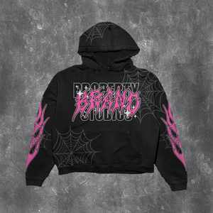 Wholesale Custom Women Oversized Acid Washed <b>Patch</b> Applique Embroidered Winter Knitted Windproof Hoodie Faded Sun Design Puffer - Product Image 2