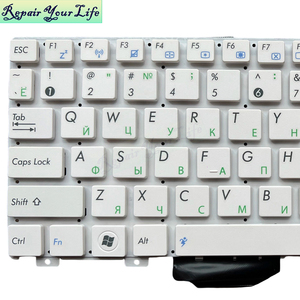 Ru bàn phím máy tính xách tay Nga cho <span class=keywords><strong>Asus</strong></span> EPC <span class=keywords><strong>EEE</strong></span> <span class=keywords><strong>PC</strong></span> 1025 1025C 1025CE bàn phím mới màu trắng không có đèn nền - Product Image 3
