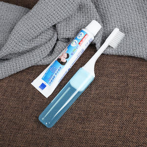 Portable <b>Travel</b> Suit for Body Wash & Shampoo Plastic Comb Shaver & Toothbrush <b>Toothpaste</b> Set for Business Use - Product Image 4