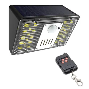 LED照明リモコン付きソーラーパワーアラームRV/家/農場/建物用ソーラー屋外センサーアラーム
