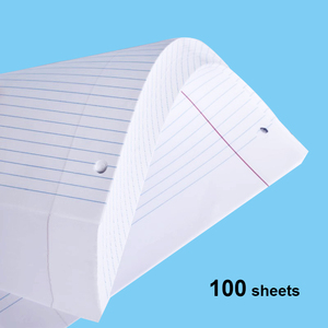 Foska Student Breit regiertes Lose blatt Austauschbares leeres Papier <span class=keywords><strong>3</strong></span>-Ring-Notebook-Planer Nachfüll papier für Tagebuch-Notizbuch - Product Image 5